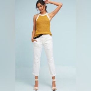 NWT Anthropologie Pants | The Wanderer | White‎ Cargo Crop